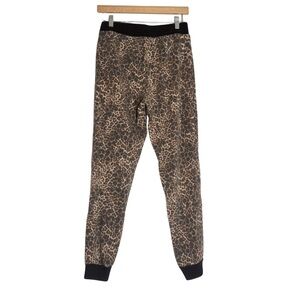 Rachel Parcell Animal Print Joggers with Brown Trim – Size S